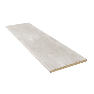 Kaindl Arbeitsplatte Beton Opalgrey, 260x60x2,8 cm, helle Betonoptik für die Küche.