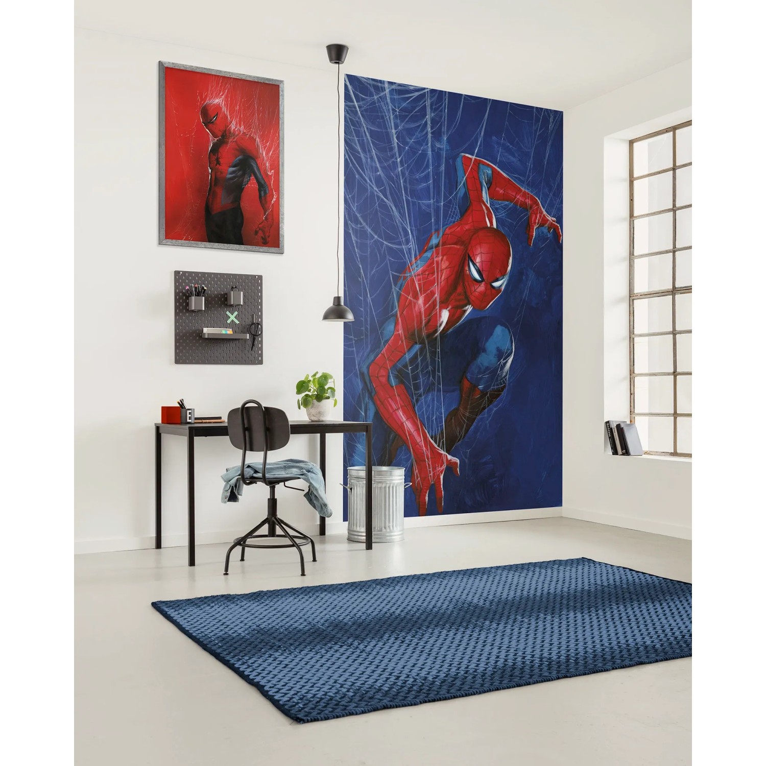 Spiderman vlies fotobehang Huge Jump | Ook op maat leverbaar Spiderman vlies fotobehang Huge Jump | Ook op maat leverbaar