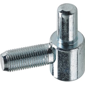 Bandunterteil Stahl verzinkt, Ø 16 mm, für gefalzte Stahlzargen, 2er-Set, Möbelbeschläge.