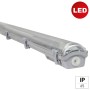 Graue E2 Elektro LED Feuchtraum-Wannenleuchte Classic M 18W, ideal für Bad & Keller.