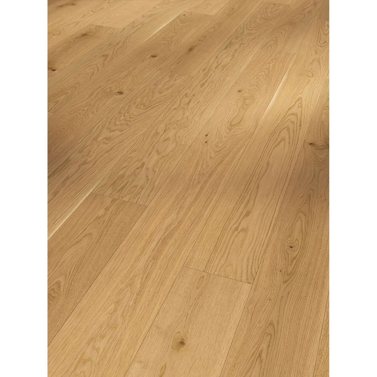 Parador Parkett Trendtime 4 Living Eiche Molvina Natur, matt lackiert, Detailansicht.