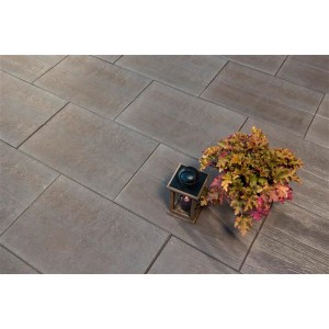 Diephaus Terrassenplatte Mandera Umbra in Holzoptik, 60x40 cm. Gehwegplatten mit Maserung.