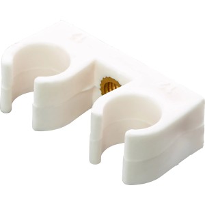 Rohrclip Doppelt Ø 12 mm
