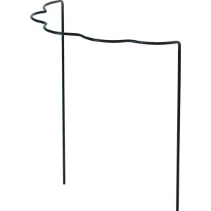 Wellenförmige Peacock Strauchstütze, 35x35 cm, aus verzinktem Stahl für den Garten.