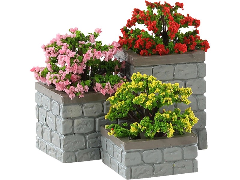 Weihnachtsdekoration Steinbeete mit Blumen 3teilig kaufen bei OBI