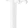 Weißes Verstellrohr (44,8 mm) für Siphonverlängerung am Waschbecken.