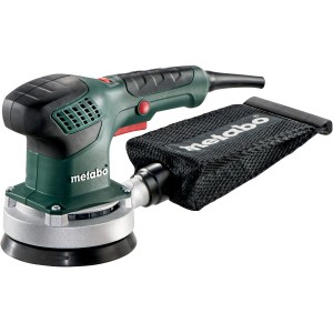 Metabo Exzenterschleifer SXE 3125 mit Staubbeutel, geeignet für Schleifarbeiten.
