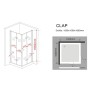 Glasdeals Duschkabine CLAP 100 x 100 x 195 cm 3093_7