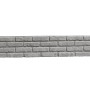 Betonzaun-Platte Klassik-Stein, 144x30x4,5 cm, für Sichtschutz im Garten.