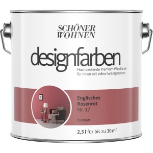 Schöner Wohnen Designfarben Englisches Rosenrot matt 2,5 l