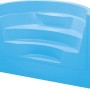 Blaue Steinbach Römertreppe aus GFK für den Poolbau, ideal für Ökopool-Sets.