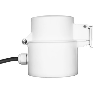 Weiße Ledvance Smart Home Außensteckdose Outdoor Plug mit Kabel und Befestigung.