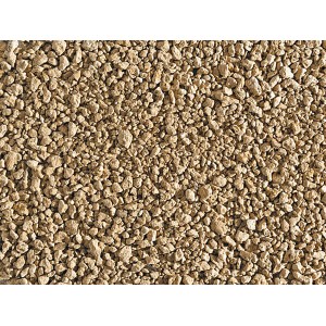 Nahaufnahme: Beige Scherf Zeolith Wasserspeicher, Zierkies/Ziersplitt für Kultursubstrate.