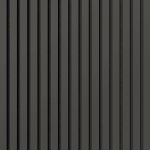 Akustikpaneel Lino Iron, MDF schwarz, Filz schwarz, 60x60cm, 2er-Set.