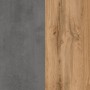 Detailaufnahme: Held Möbel Hängeschrank Ancona, Betongrau und Wotaneiche Dekor.