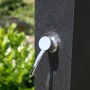 Detailaufnahme: Steinbach Speed Shower Solardusche Deluxe Supreme mit verchromtem Einhebelmischer.