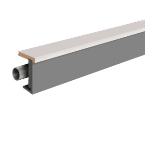 Kosche Basisprofil Rohrverkleidung, 2500 mm, weiß grundiert, zur Abdeckung von Rohren.