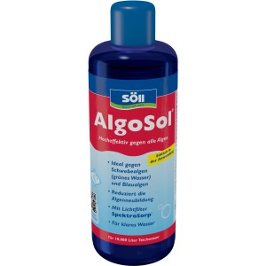 Söll AlgoSol 500ml: Mittel gegen Algen im Teich, für klares Wasser und reduzierten Algenneubildung.