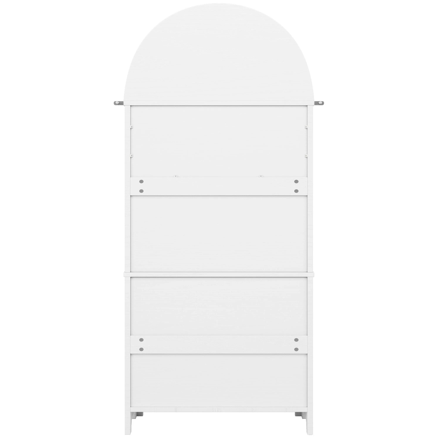okwish Aufbewahrungsschrank mit Schubladen Türen Regal Wohnzimmer 70x35x180cm Weiß_10