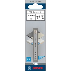 Bosch Diamantbohrer für Keramik 6 mm x 66 mm