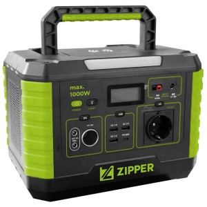 Zipper Powerstation ZI-PS1000: Tragbare Stromversorgung mit USB, AC und DC Ausgängen.