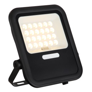 Schwarze, matte Globo Solarleuchte, 25,4 cm, für den Außenbereich.