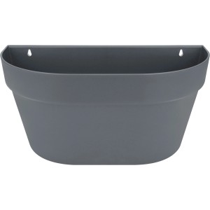 Anthrazitfarbener Elho Loft urban Wandhängetopf, 40x19 cm, ideal für Balkon und Wandgitter.