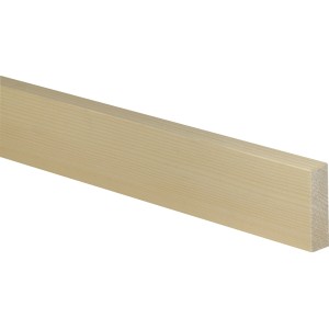 Fichte Flachleiste, 19x60x1000 mm, astrein, für Bastelarbeiten und Modellbau.