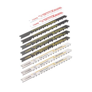 LUX Stichsägeblätter Kassette, 10-teilig, U-Schaft für Holz und Metall.