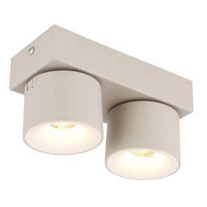 Globo LED-Strahler Rae Metall Sandfarben matt 20,5 cm x 7,2 cm x 12 cm