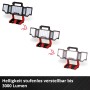 Einhell Akku-Lampe TP-CL 18/3000 Li-Solo: Akku-Baustrahler mit verstellbaren Leuchtpaneelen und Tragegriff.