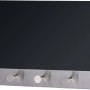 Wenko Magnetische Garderobe Black mit 5 Haken, Memoboard und 2 Magneten, 30x19 cm.