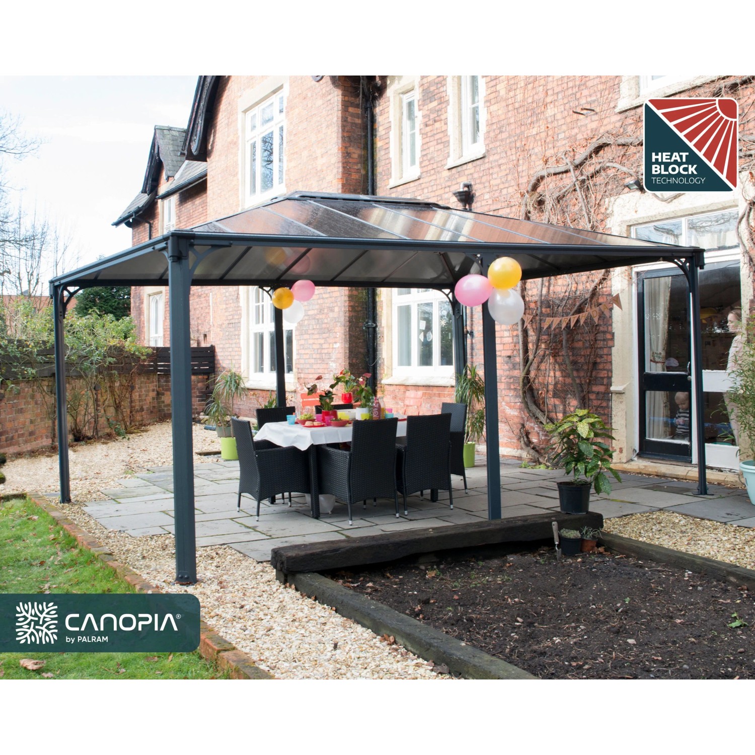 Canopia Gartenpavillon Martinique 3.6 x 5 Anthrazit_2
