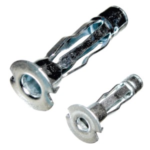 Metall Hohlraumdübel 6/16 mm für Gipskartonplatten, Detailaufnahme.