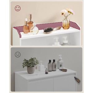 Songmics Badezimmerschrank Helan-old 30 x 60 x 100 cm Weiß