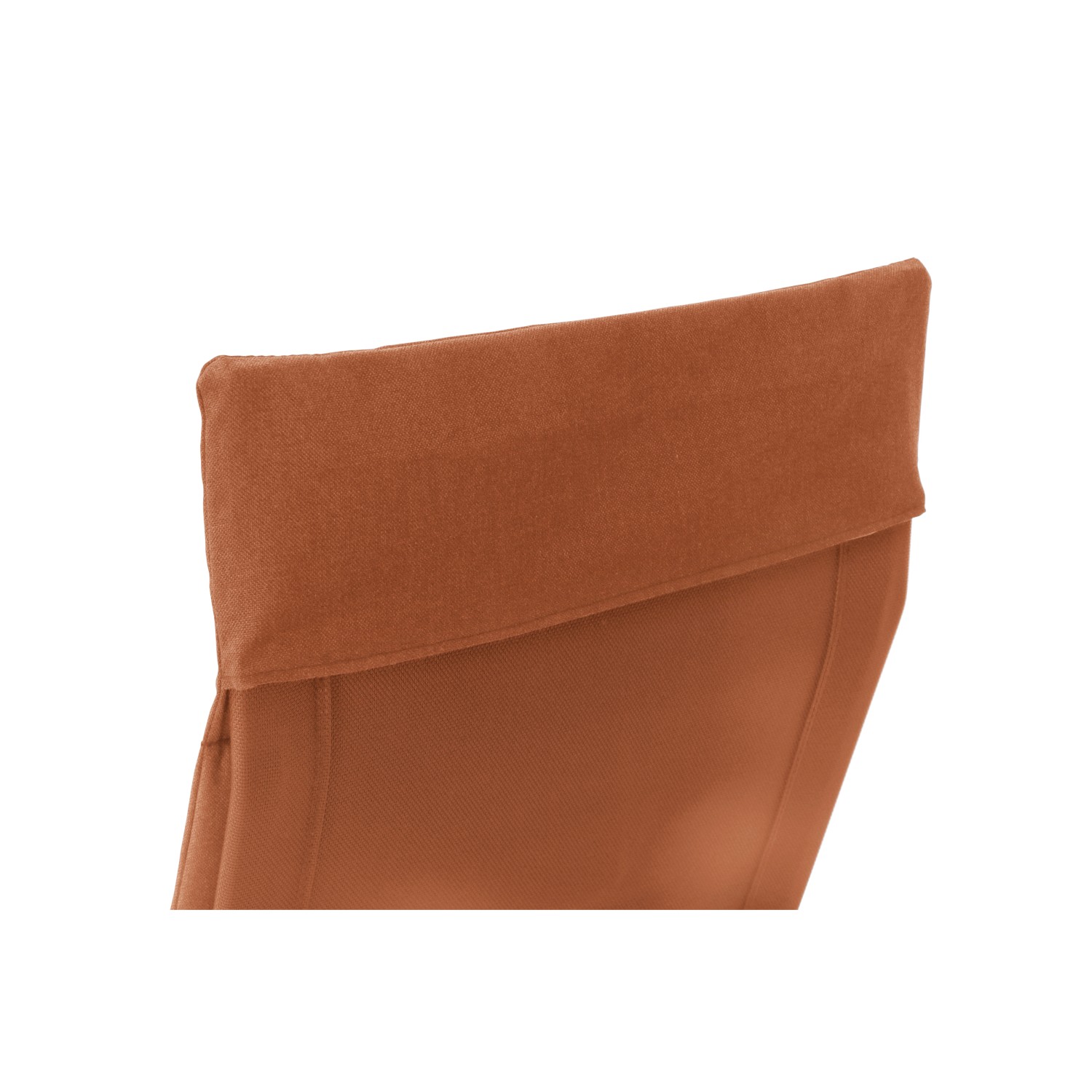 Detailaufnahme: Rote Siena Garden Schaukelliege Aliano, Bezug aus Ranotex-Gewebe.