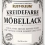 Dose Rust-Oleum Kreidefarbe Möbellack Kalkweiß Matt, geeignet für Vintage- und Shabby-Chic-Look.