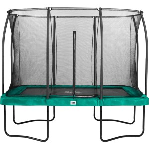 Salta Comfort Edition Gartentrampolin, 305x214 cm, grün, mit Sicherheitsnetz.