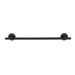 Schwarze Schöner Wohnen Badetuchstange Uno Meleto, 60 cm, aus Edelstahl.