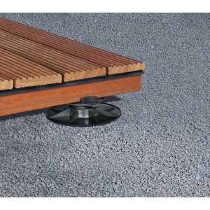 Spax Lift Höhenausgleich für Terrassendielen, 33-50mm, 3 Stück, in Schwarz.