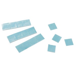 Kristall-Form Montagesystem Spiegel-Klebeplättchen 8 cm x 10 cm Weiß