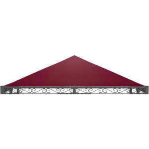 Eleo Sonnensegel 400 cm x 400 cm für Pavillon Palermo/Torino Weinrot