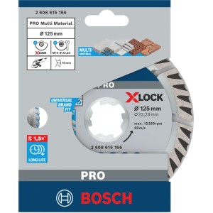 Bosch X-Lock Diamanttrennscheibe Standard for Universal Ø 125 mm