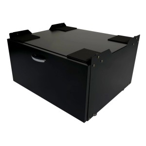 MCW Waschmaschinenunterschrank E50 Schublade 33x61x52cm Schwarz