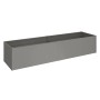 Biohort Hochbeet aus Metall, 397x102x77 cm, Quarzgrau-Metallic. Ideal für Garten & Terrasse.