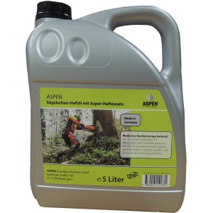 Aspen Mineralisches Kettenöl 5L für Kettensägen. Optimaler Schutz und Schmierung für Motorsägen.