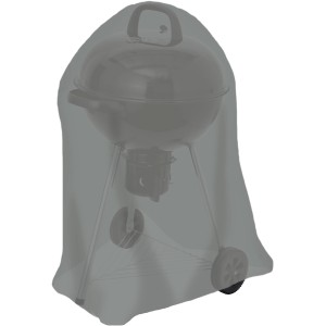 Tepro Abdeckhaube für Kugelgrill, Ø 73 cm, anthrazit. Schutz vor Wind und Wetter.