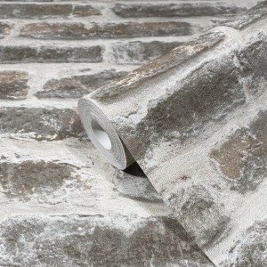 Marburg Vliestapete Steinoptik Klassisch Weiß FSC®