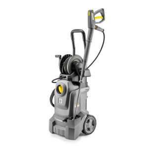 Kärcher HD 5/11 EX Plus Classic Hochdruckreiniger für Gewerbe mit Zubehör und Schlauchtrommel.