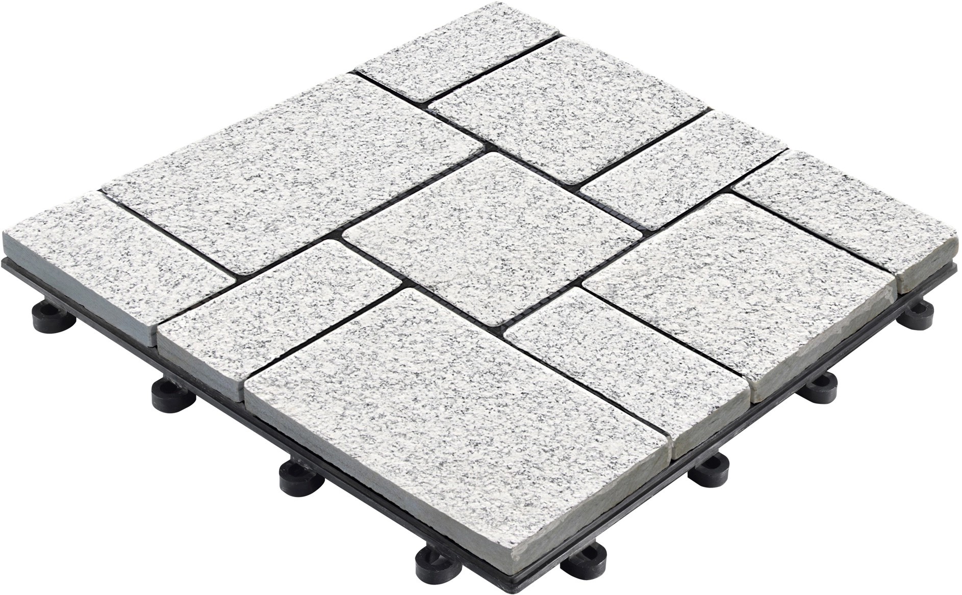 Florco NatursteinKlickfliese Stone Granit, Roma 30x30x2,8 cm, 4 Stk